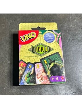 UNO Wicked Edition Playing Card Game - Green & Yellow